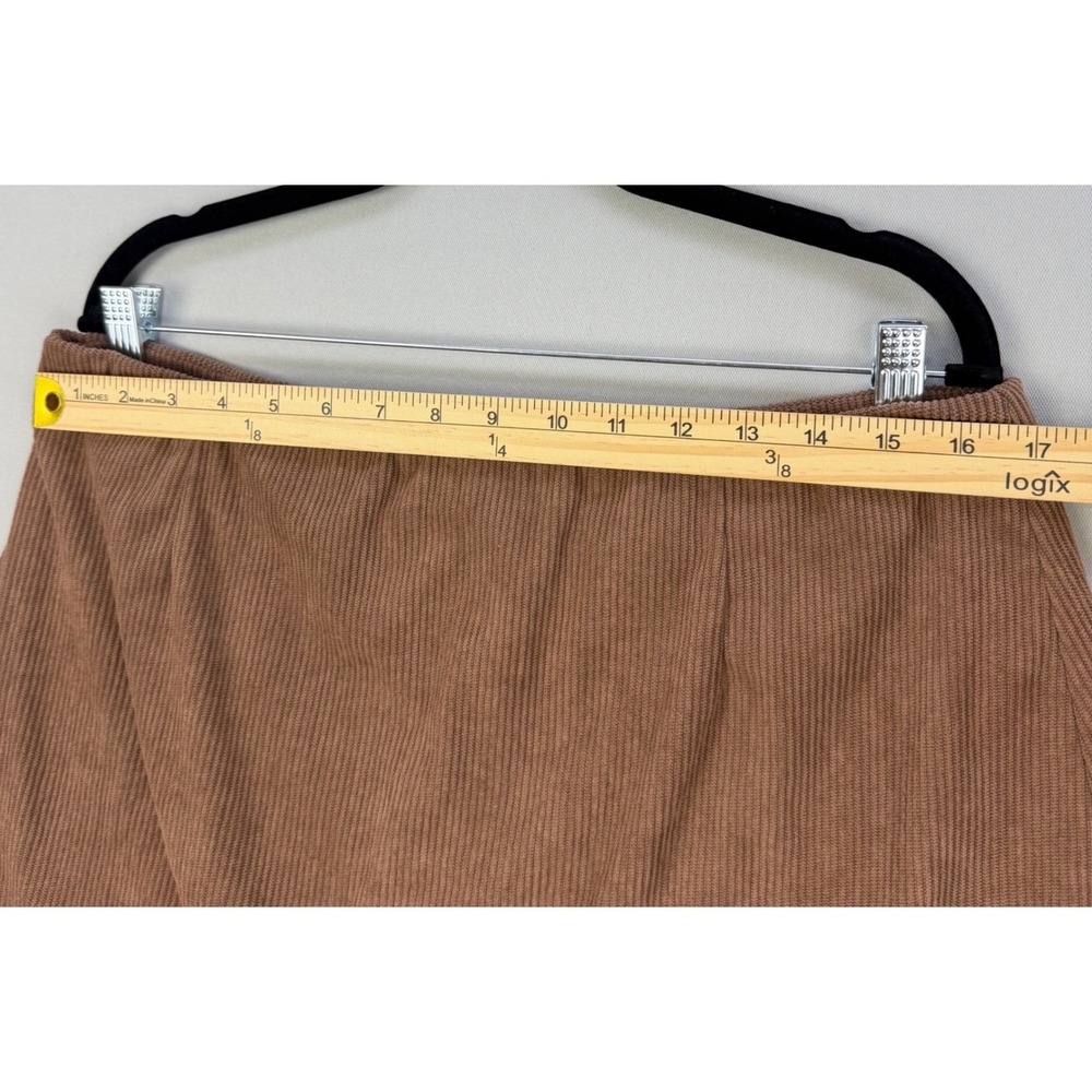Halara High Waisted 2 in 1 A-Line Corduroy Mini Skort Ribbed Active Office XL - Picture 5 of 15